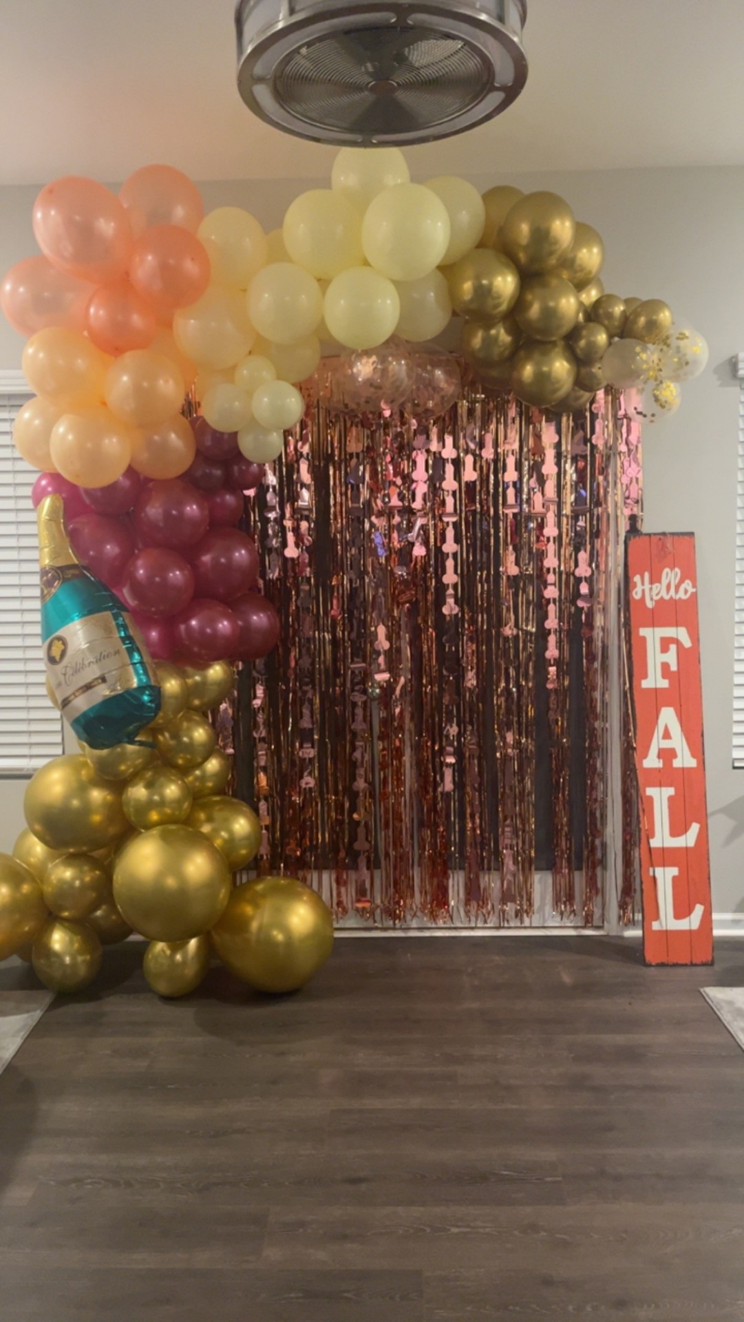 Bachlorette Champagne Backdrop