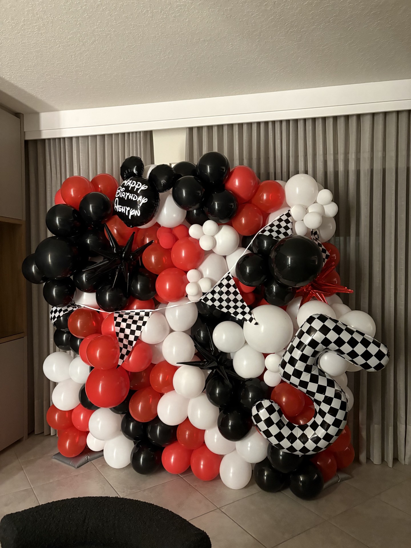 Race Day Birthday Wall