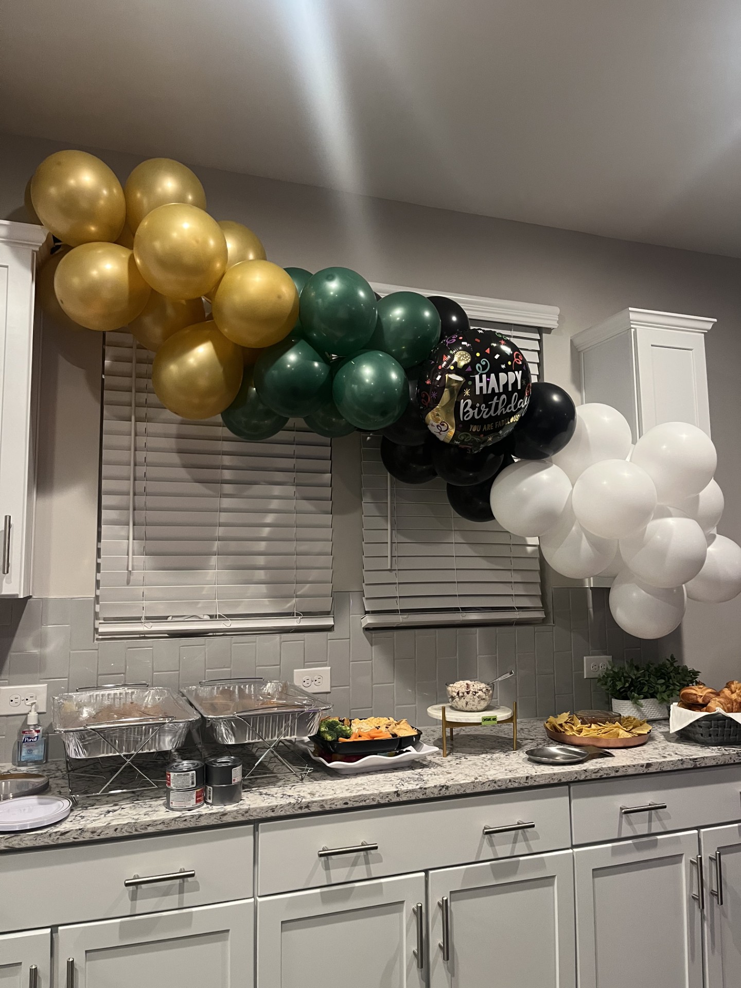 Birthday Buffet Garland
